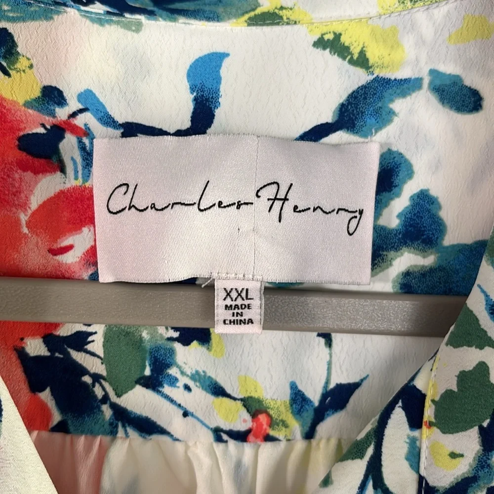 Charles Henry floral dress